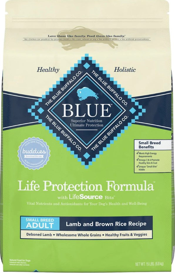 Blue Buffalo Life Protection Natural Lamb & Brown Rice Recipe Small Breed Adult Dry Dog Food