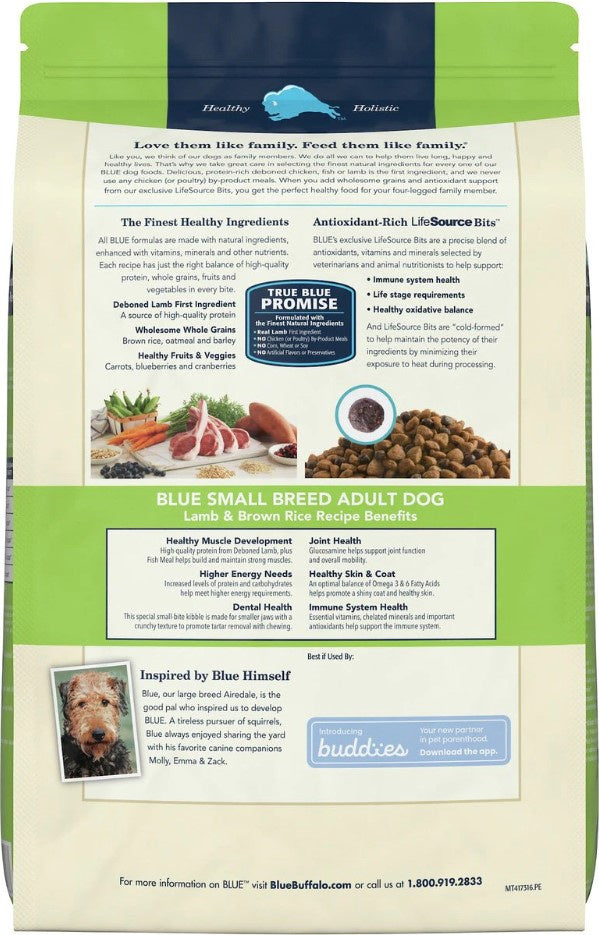 Blue Buffalo Life Protection Natural Lamb & Brown Rice Recipe Small Breed Adult Dry Dog Food