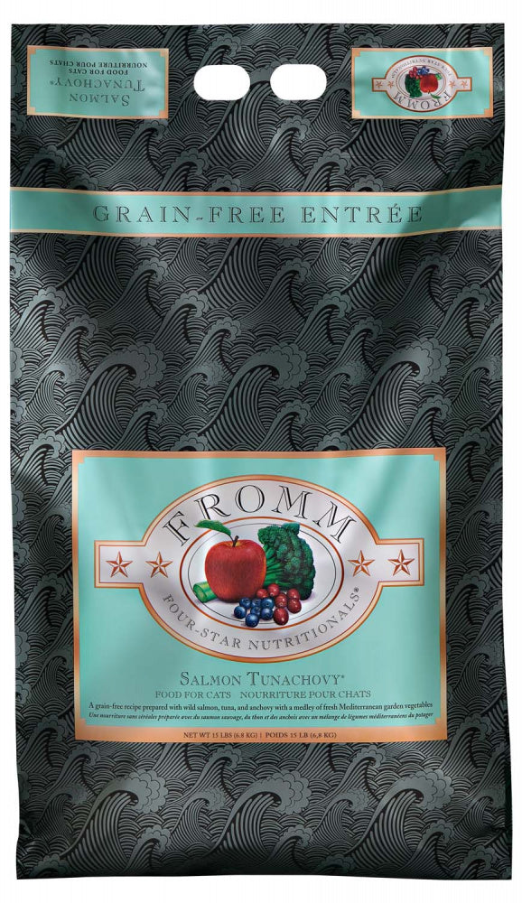 Fromm Four Star Grain Free Salmon Tunachovy Recipe Dry Cat Food