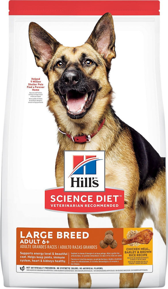 Hill’s Science Diet Adult 6+ Large Breed Chicken Meal, Rice, & Barley Recipe Dry Dog Food