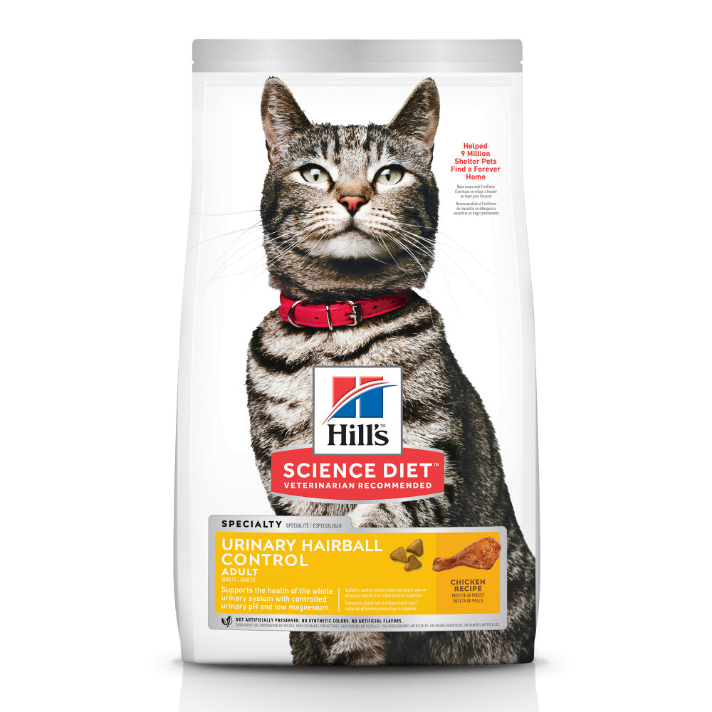 Hill’s Science Diet Adult Urinary Hairball Control Chicken Recipe Dry Cat Food