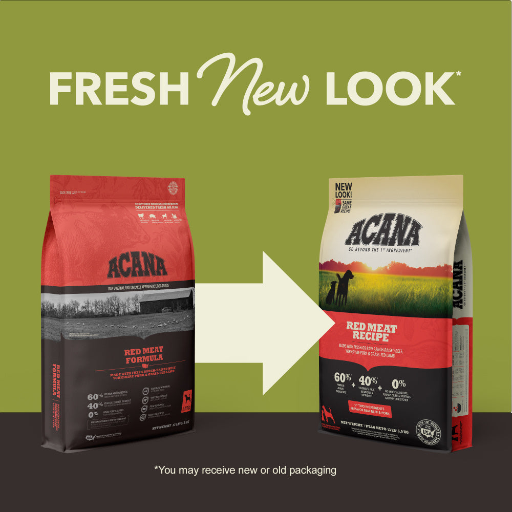 ACANA Red Meat Formula Grain Free Dry Dog Food