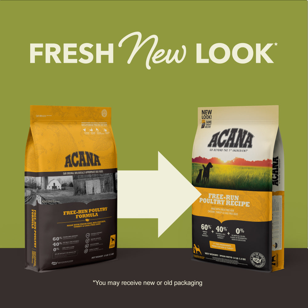 ACANA Free Run Poultry Formula Grain Free Dry Dog Food