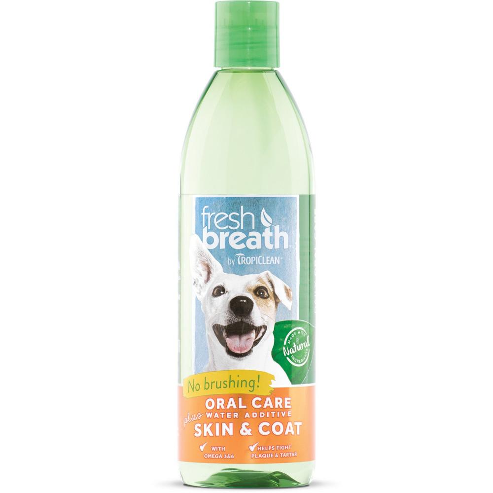 Tropiclean Fresh Breath Water Additive Plus Skin & Coat for Dogs and Cats