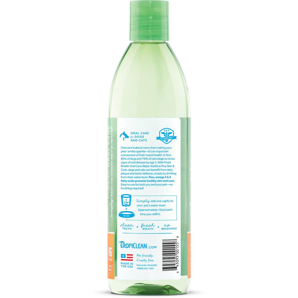 Tropiclean Fresh Breath Water Additive Plus Skin & Coat for Dogs and Cats