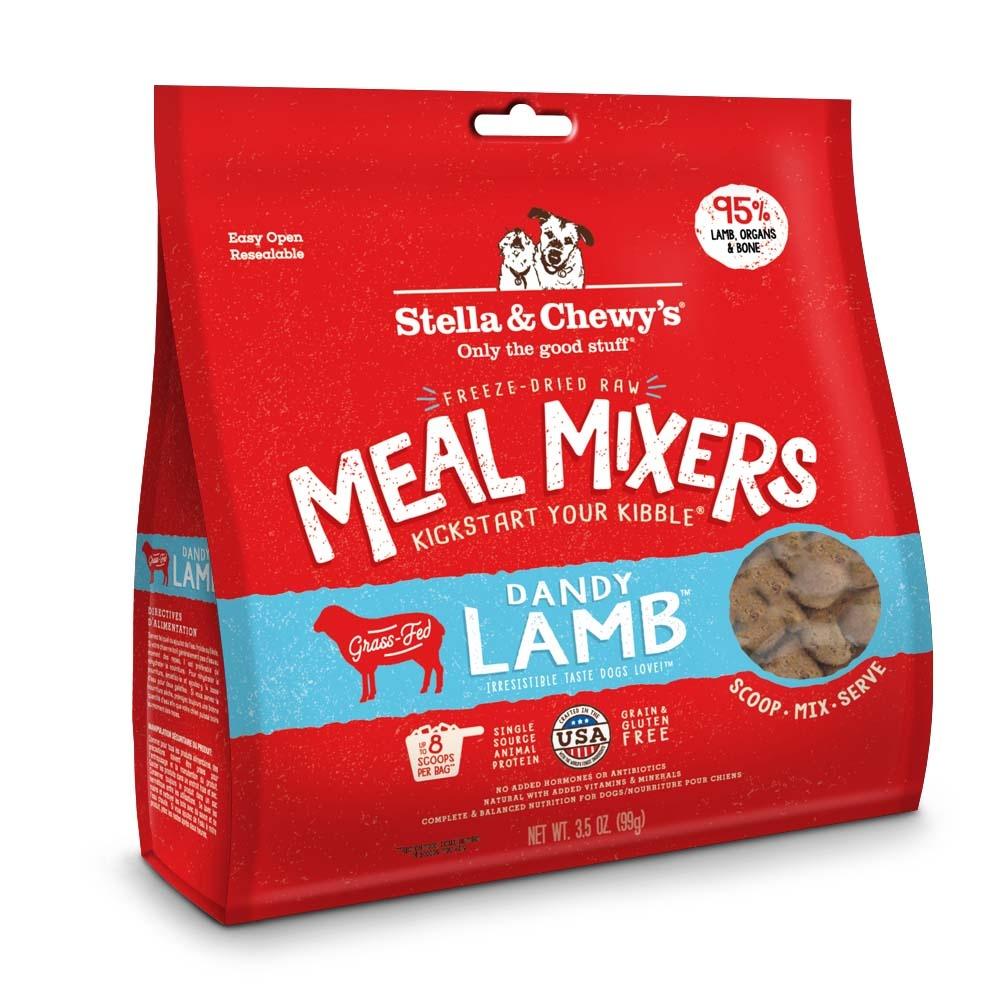 Stella & Chewy’s Freeze Dried Raw Dandy Lamb Meal Mixers Grain Free Dog Food Topper