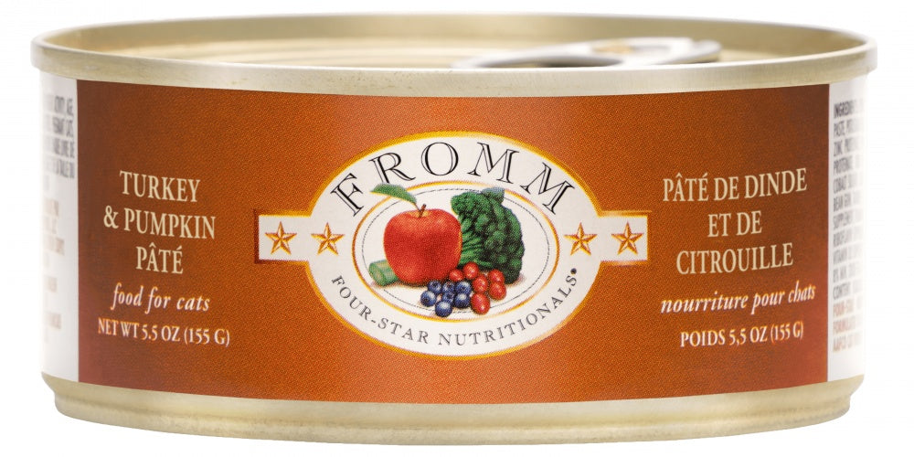 Fromm Four Star Grain Free Turkey & Pumpkin Pate Canned Cat Food