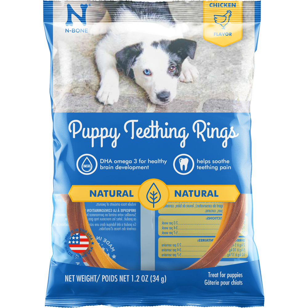 N-Bone Puppy Teething Rings Chicken Flavor Dog Treats