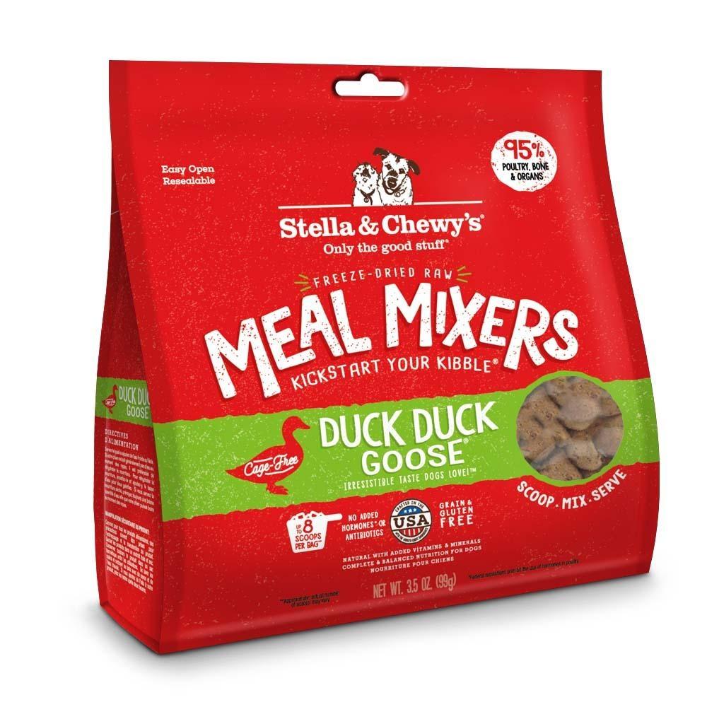 Stella & Chewy’s Freeze Dried Raw Duck Duck Goose Meal Mixers Grain Free Dog Food Topper