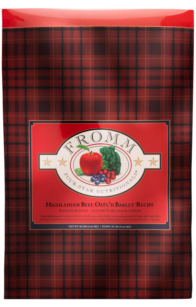 Fromm Four Star Highlander Beef, Oats, ‘n Barley Recipe Dry Dog Food