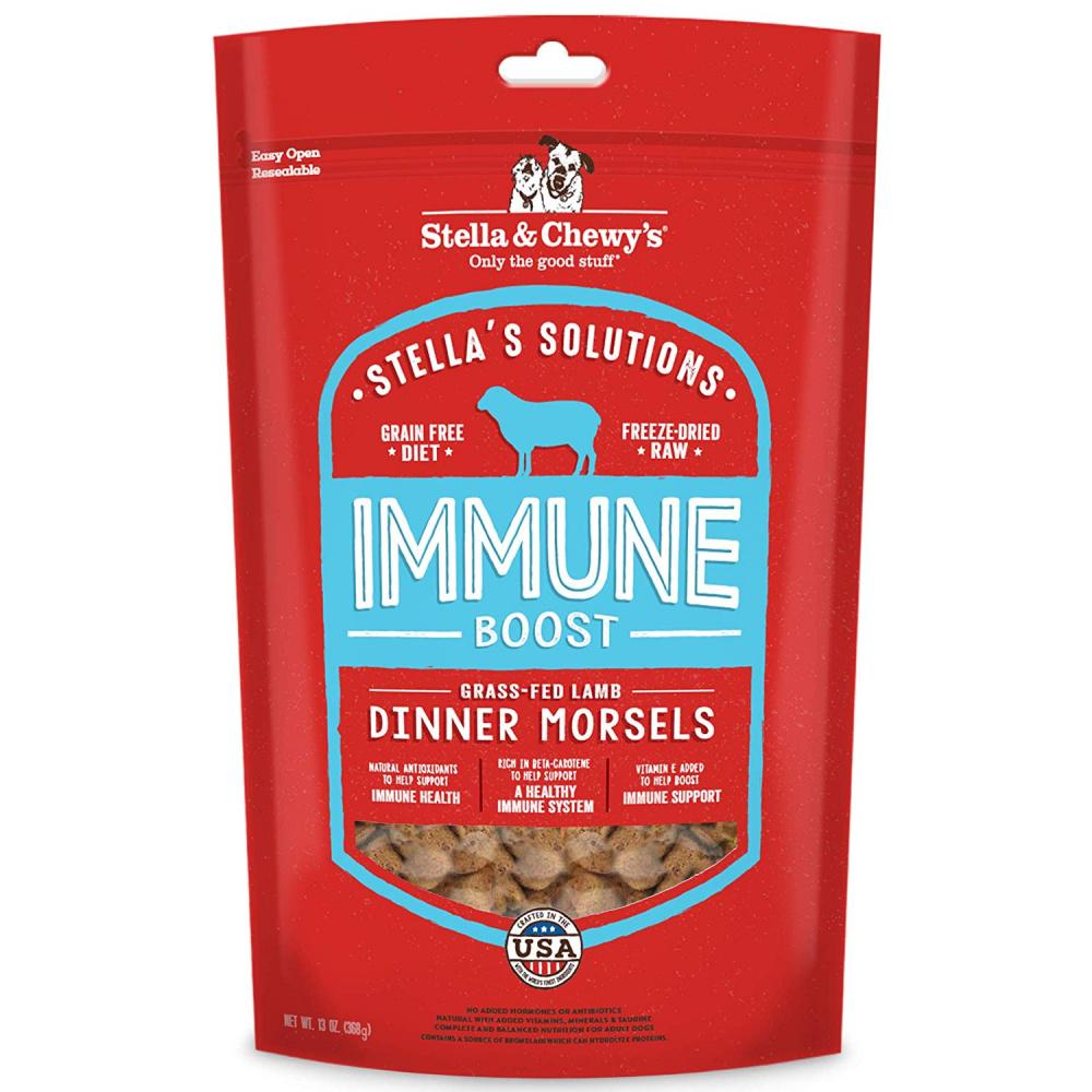 Stella & Chewy’s Stella’s Solutions Grain Free Immune Boost Grass Fed Lamb Dinner Morsels Freeze-Dried Raw Dog Food