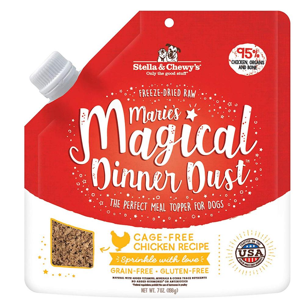 Stella & Chewy’s Marie’s Magical Dinner Dust Freeze-Dried Cage Free Chicken Recipe Dog Food Topper