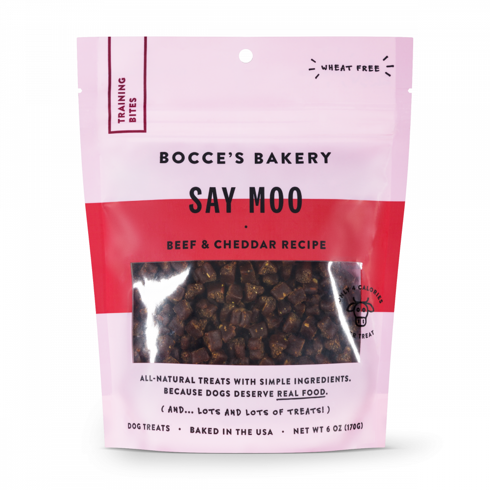 Bocce’s Bakery Every Day Say Moooo Training Bites Dog Treats