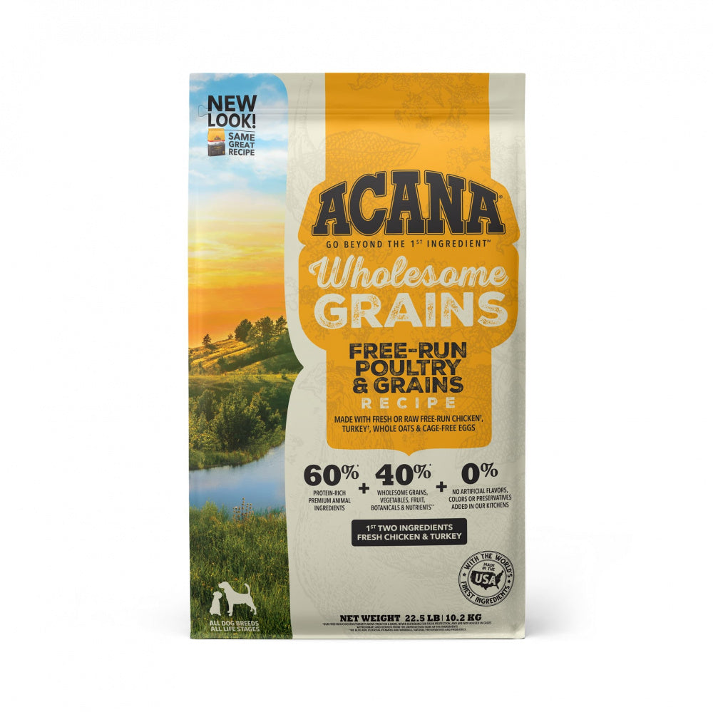 ACANA + Wholesome Grains Free-Run Poultry Recipe Dry Dog Food