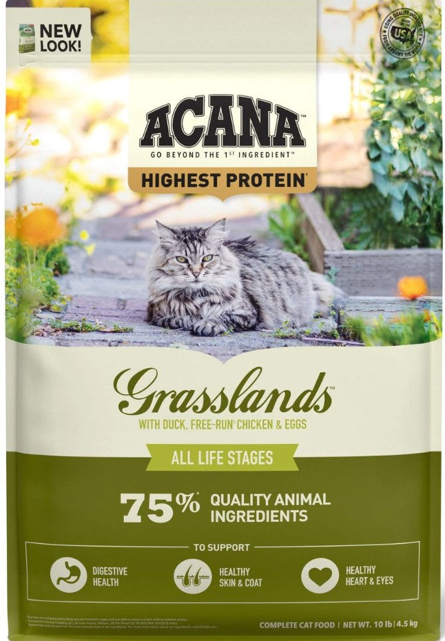 ACANA Grassland Freeze Dried Coated Grain Free Dry Cat Food