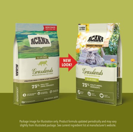 ACANA Grassland Freeze Dried Coated Grain Free Dry Cat Food