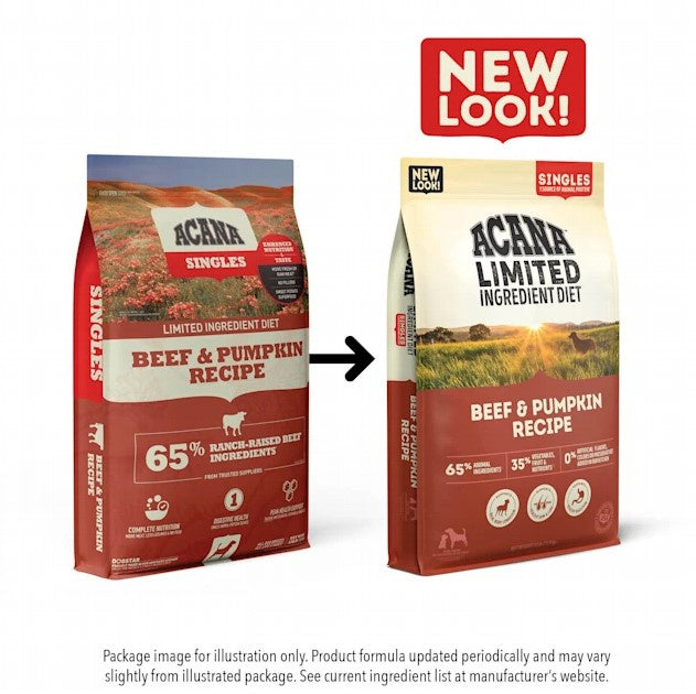 ACANA Singles Beef & Pumpkin Recipe Grain Free Dry Dog Food