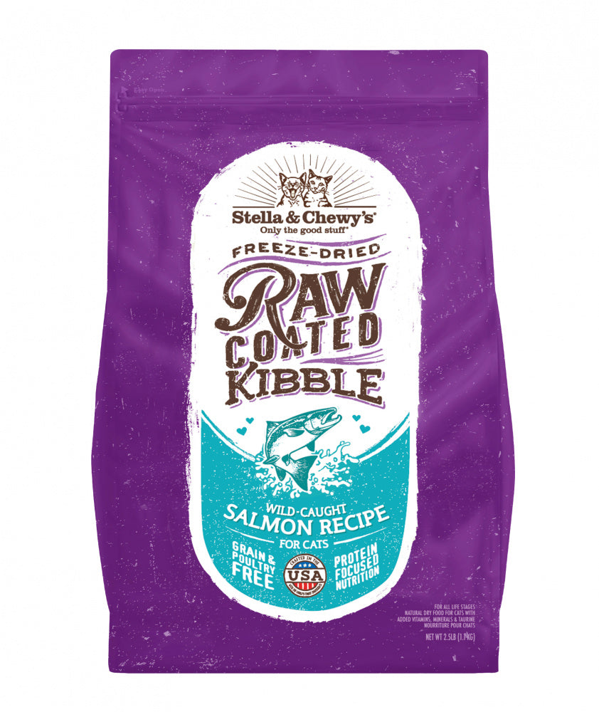 Stella & Chewy’s Raw Coated Kibble Wild Caught Salmon Recipe Dry Cat Food