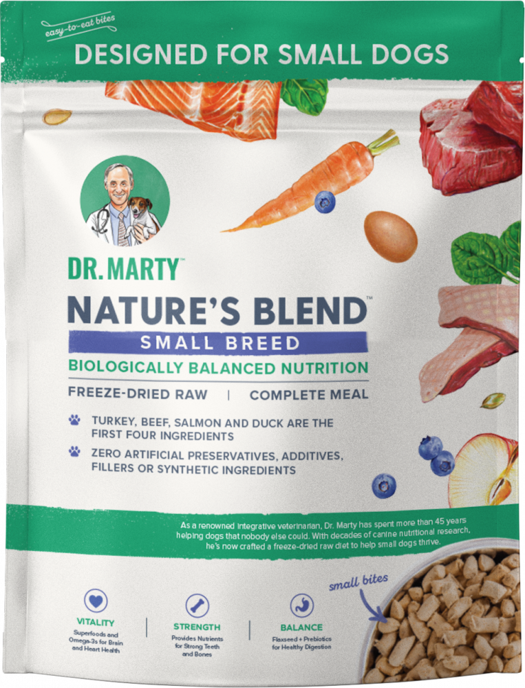 Dr. Marty Nature’s Blend Small Breed Freeze Dried Raw Dog Food