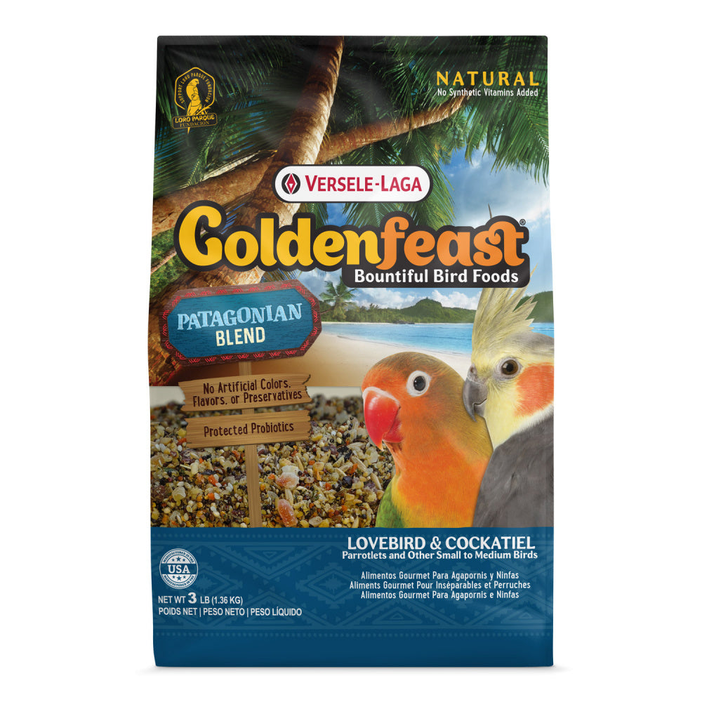 Higgins Versele-Laga Goldenfeast Patagonian Blend Bird Food for Lovebirds & Tiels & Parrotlets