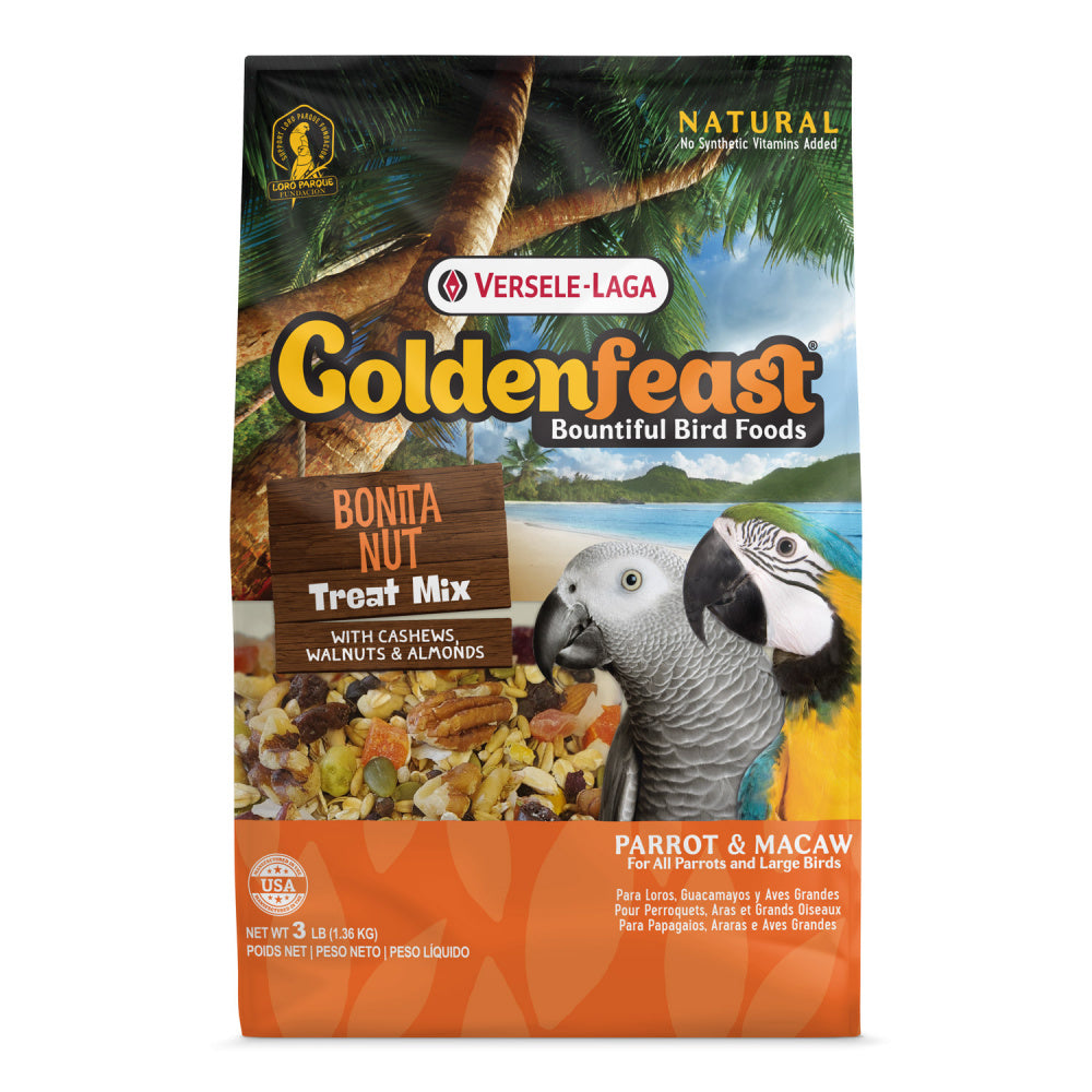 Higgins Versele-Laga Goldenfeast Bonita Nut Mix Bird Food for Parrots & Macaws