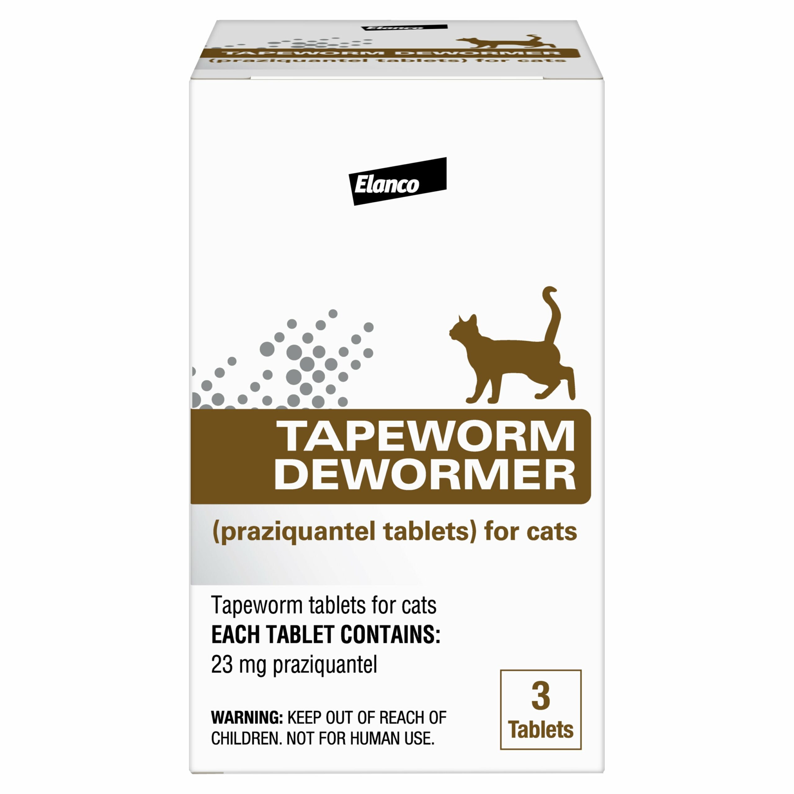 Elanco Tapeworm Dewormer for Cats, 3ct.