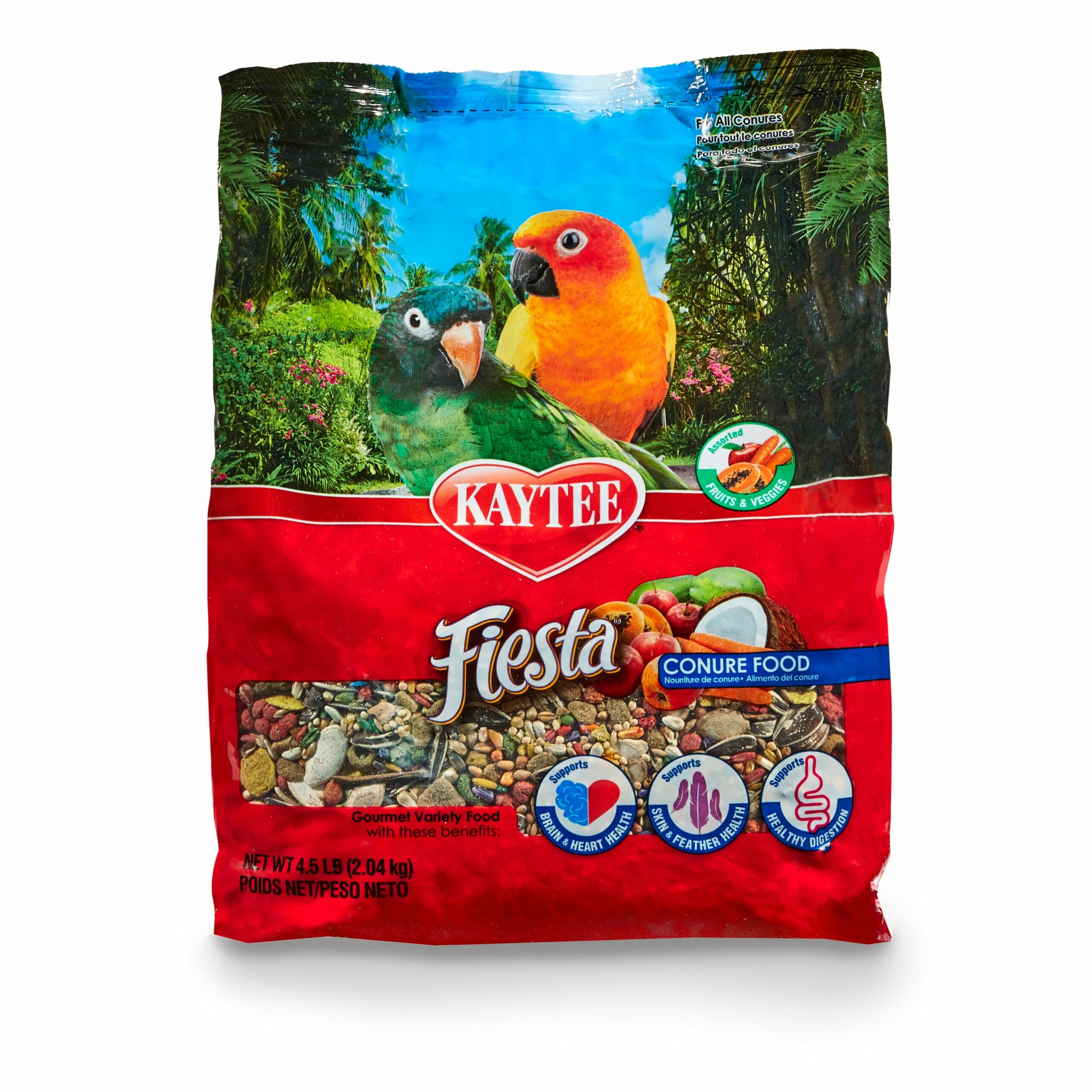 Kaytee Fiesta Conure 4.5 lb, Fortified Gourmet Diet