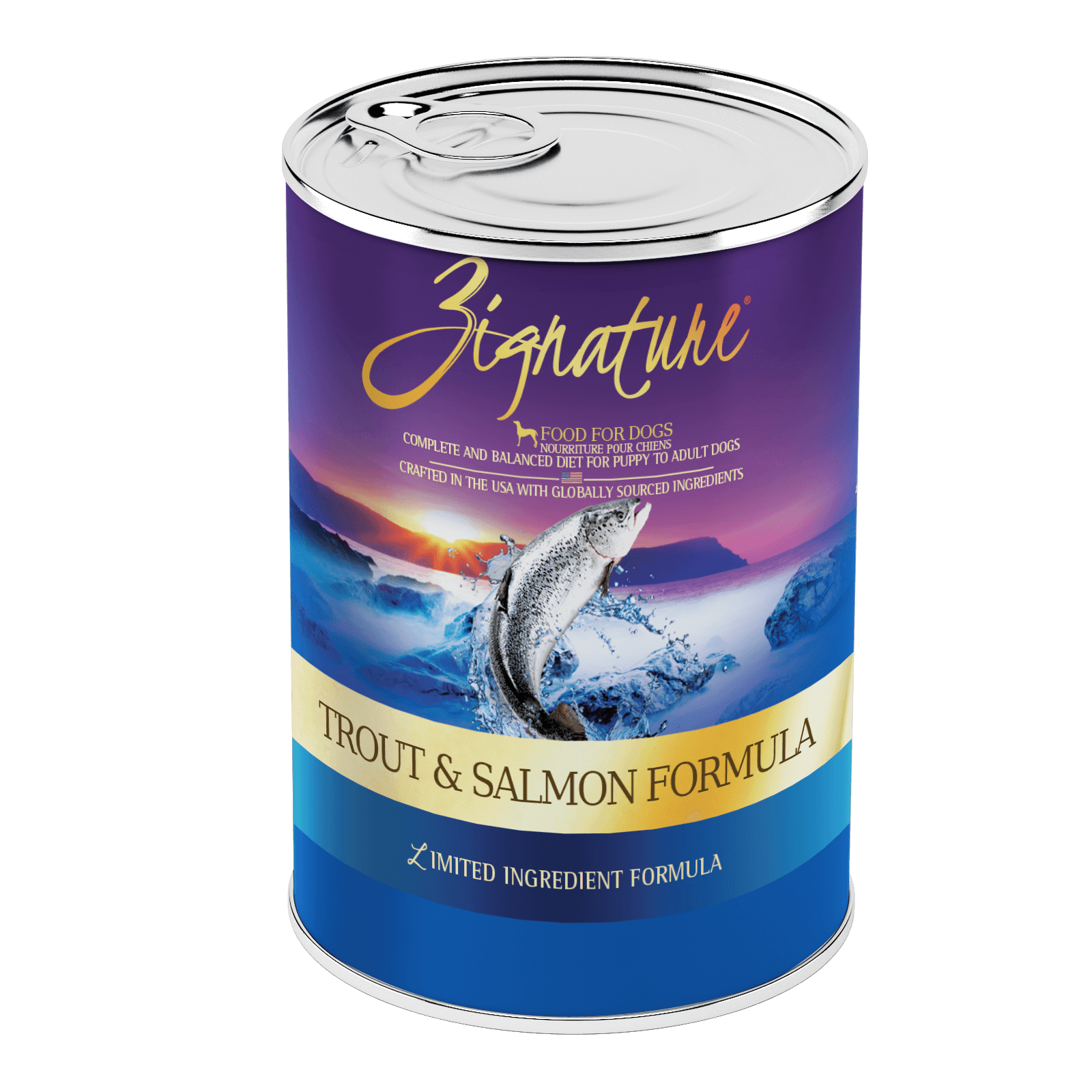 Zignature Trout & Salmon Formula For Dog Canned Food, 13oz