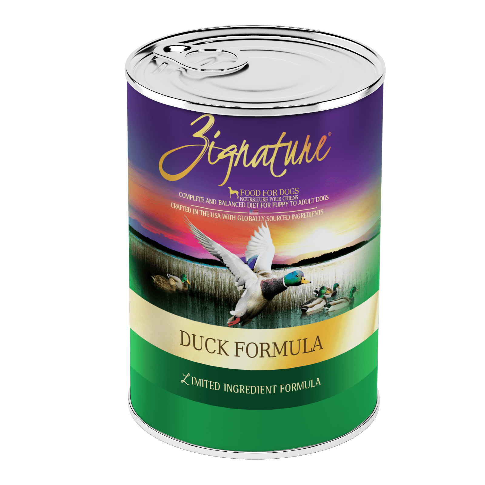 Zignature Duck Formula For Dog Canned Food, 13oz