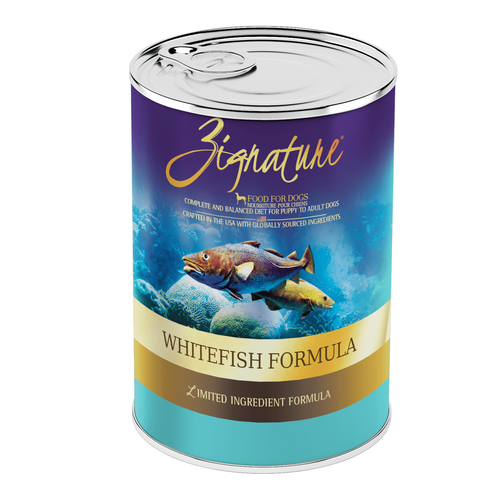 Zignature Whitefish Formula For Dog Canned Food, 13oz