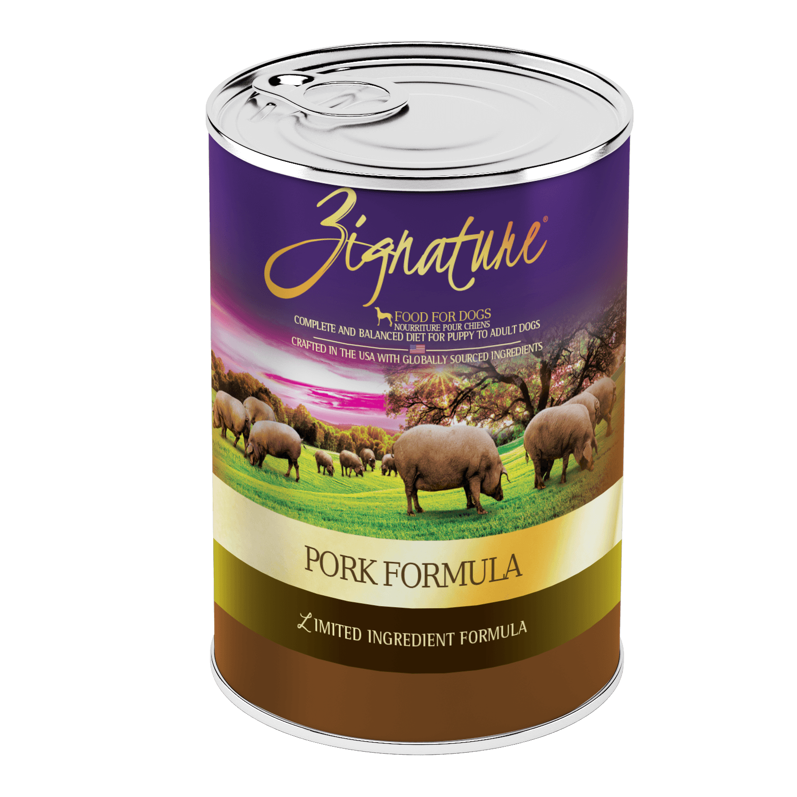 Zignature Pork Formula For Dog Canned Food, 13oz