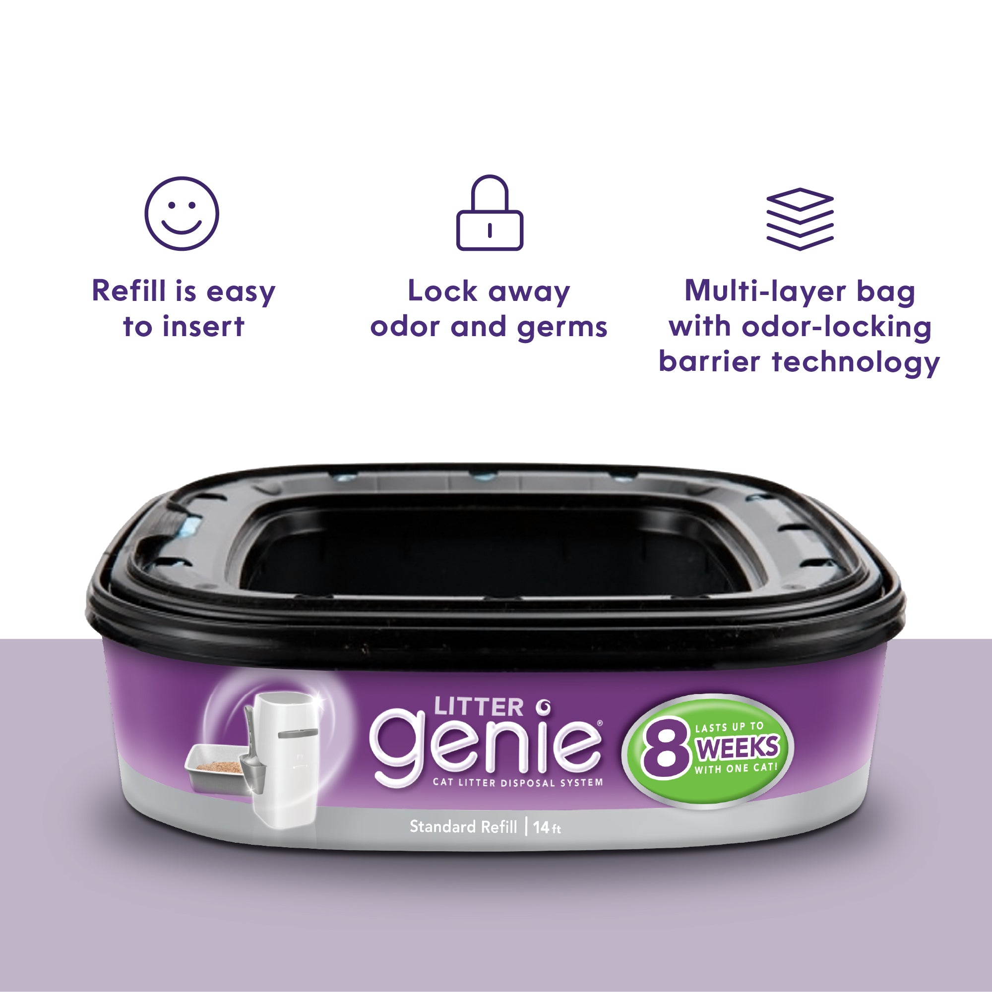 Litter Genie Plus Cat Litter Waste Disposal System Refills