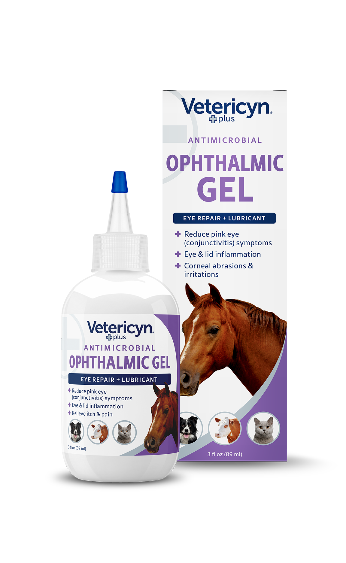 Vetericyn Plus Antimicrobial Ophthalmic Gel for Dogs & Cats, 3-ounce