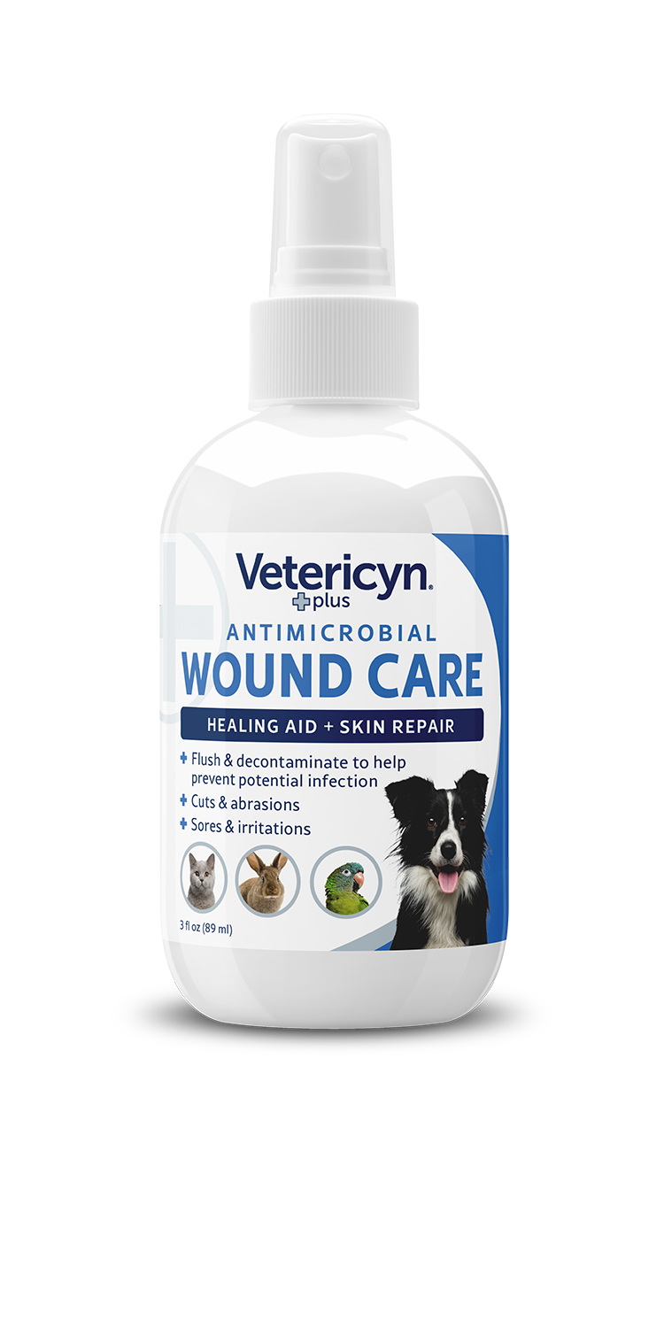 Vetericyn Plus Antimicrobial Dog & Cat Wound Care Spray, 3-ounce