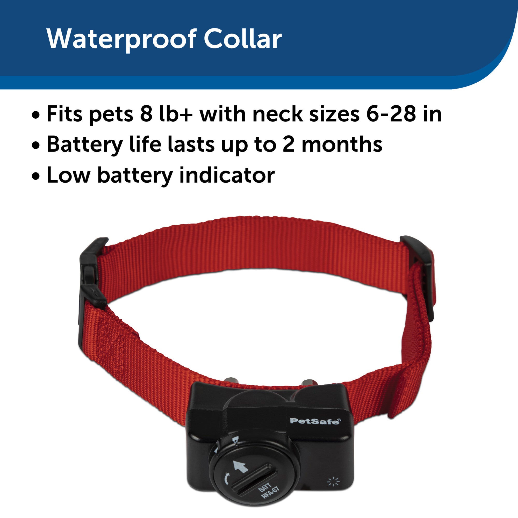 PetSafe Wireless Pet Containment System Receiver Collar Only for Dogs and Cats over 5 lb., Waterproof with Tone and Static Correction – From The Parent Company of INVISIBLE FENCE Brand