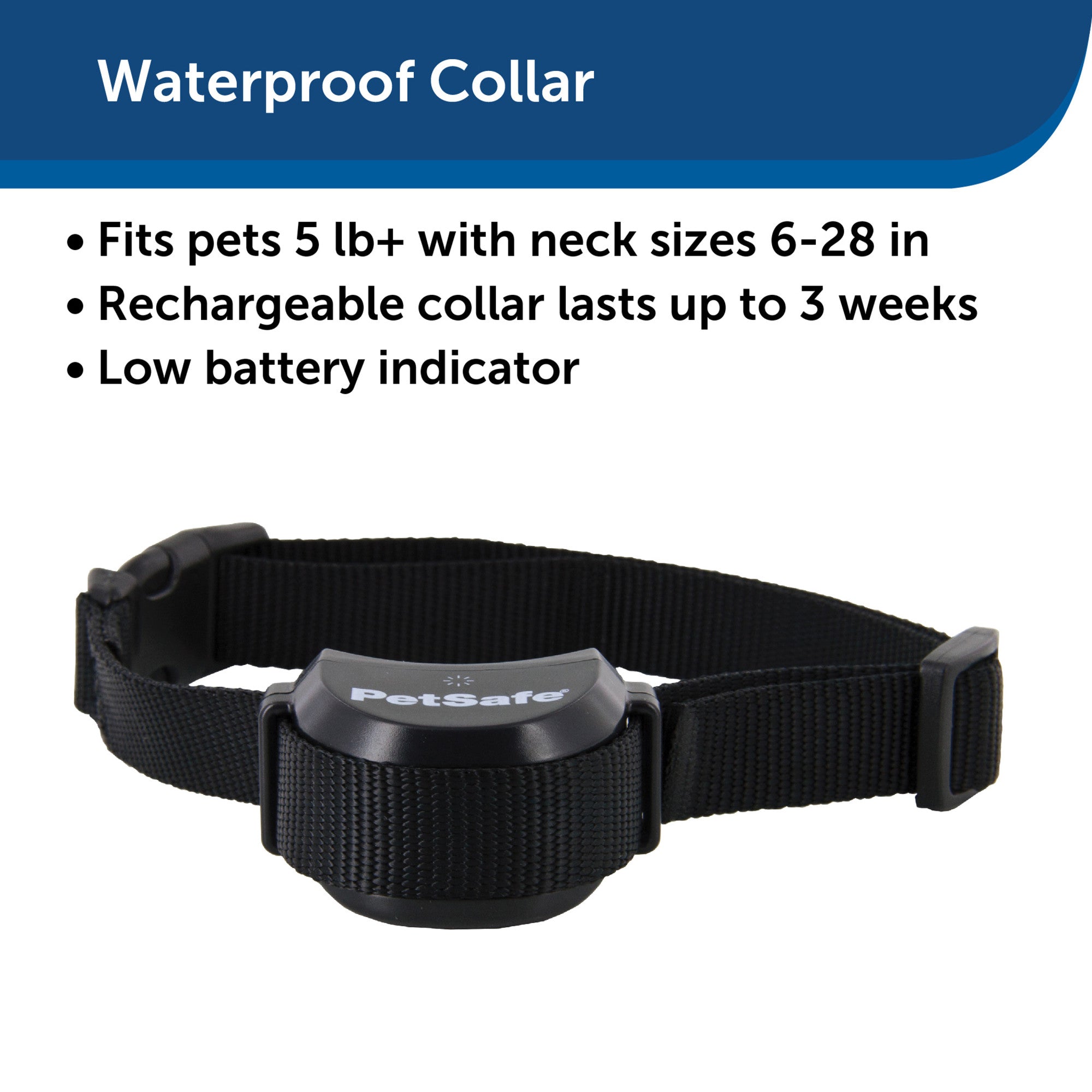 PetSafe Stay + Play Wireless Fence Receiver Collar Only for Dogs and Cats, Waterproof and Rechargeable, Tone and Static Correction – From The Parent Company of INVISIBLE FENCE Brand